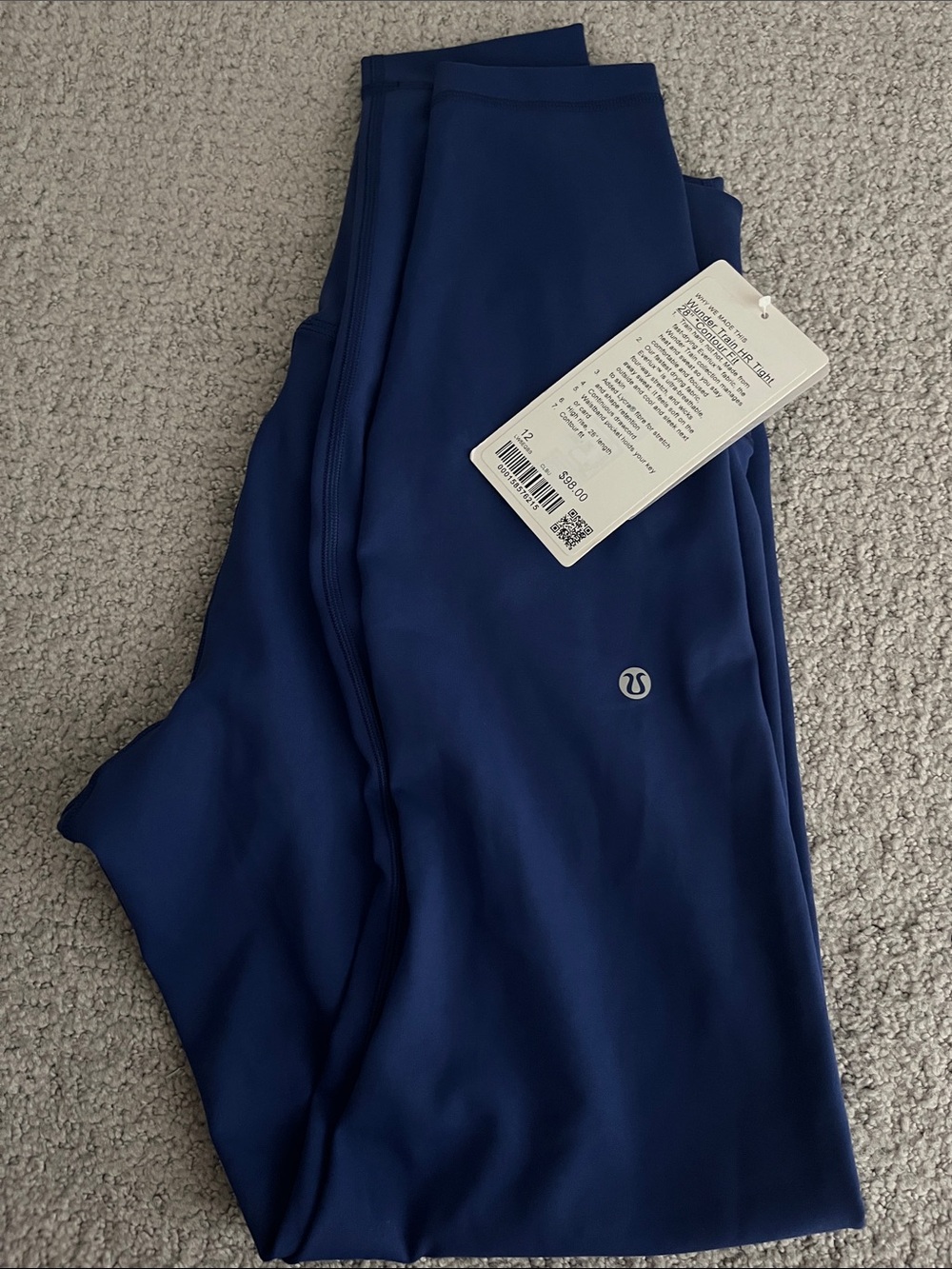 Wunder Train Contour Fit High-Rise Tight 28" - Clubhouse Blue PRICE FIRM***